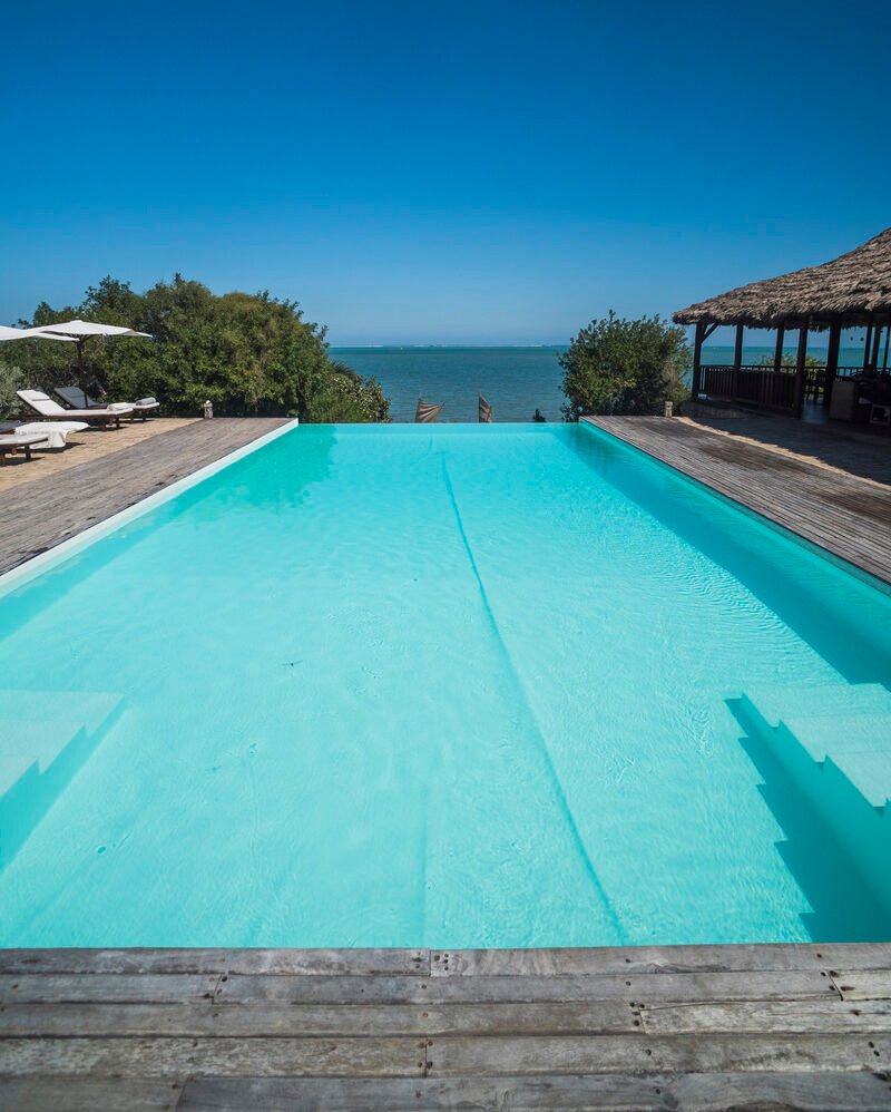 Luxury Infinity Swimming Pool, Ifaty, South West Madagascar, Africa